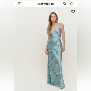Reformation Chania Silk Dress
Size: S
